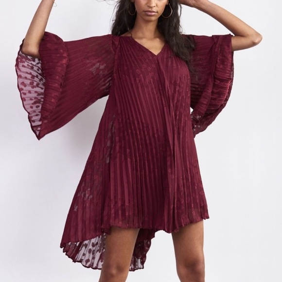 NWT Anthropologie Toulon Mini Pleated Dress - Picture 1 of 7